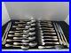 Oneida Aquarius Silver & Gold-Accent Flatware Set 27-Piece Stainless Steel Dinne