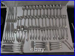 Oneida Arbor American Harmony Stainless Flatware Set 70 pcs Beaded Edge