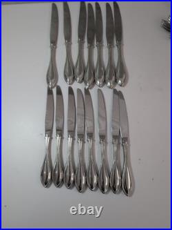 Oneida Arbor American Harmony Stainless Flatware Set 70 pcs Beaded Edge
