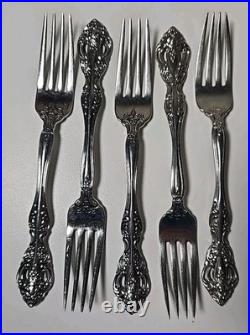 Oneida BRAHMS Stainless Flatware Pierced Floral Incomplete Set of 52 Pieces