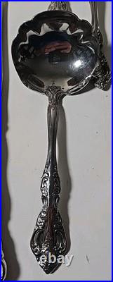 Oneida BRAHMS Stainless Flatware Pierced Floral Incomplete Set of 52 Pieces