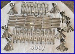 Oneida Baltimore 18/10 Flatware HUGE 134 Pc Set Near Service for 24 Oneida Baltimore 18/10 Flatware HUGE 134 Pc Set Near Service for 24