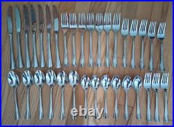 Oneida Bordeaux Stainless Flatware Lot 45 Pc Serv. For 6
