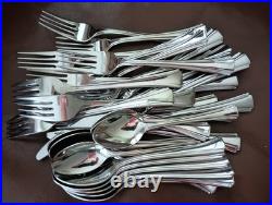 Oneida Bordeaux Stainless Flatware Lot 45 Pc Serv. For 6