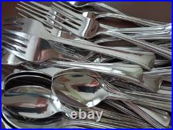 Oneida Bordeaux Stainless Flatware Lot 45 Pc Serv. For 6