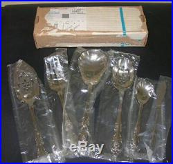 Oneida Brahms Stainless Flatware Set 47 pcs. Service/8 + Extras. NEW OLD STOCK