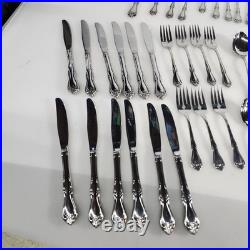 Oneida Briarwood Stainless All American Flatware Lot of 72 Pieces Great Cond