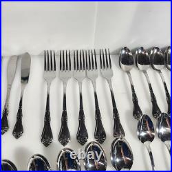 Oneida Briarwood Stainless All American Flatware Lot of 72 Pieces Great Cond