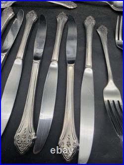 Oneida Burnished Lakewood Stainless Flatware 41 pc Oneida Burnished Lakewood Stainless Flatware 41 pc