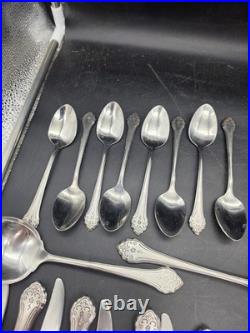 Oneida Burnished Lakewood Stainless Flatware 41 pc
