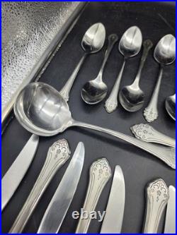 Oneida Burnished Lakewood Stainless Flatware 41 pc Oneida Burnished Lakewood Stainless Flatware 41 pc