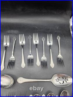 Oneida Burnished Lakewood Stainless Flatware 41 pc