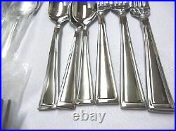 Oneida Butler Stainless Flatware China 90-pieces