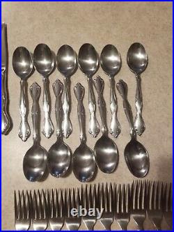 Oneida CANTATA Community Stainless Flatware. Service for 10 PLUS Extras! 53 Pcs