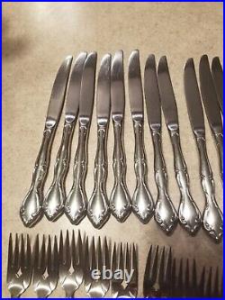 Oneida CANTATA Community Stainless Flatware. Service for 10 PLUS Extras! 53 Pcs