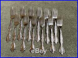 Oneida CANTATA Glossy Community Stainless flatware 65 pieces