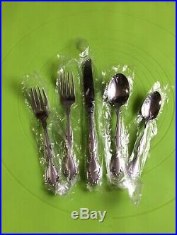 Oneida CANTATA Satin Stainless 18/8 USA flatware 65 pieces New