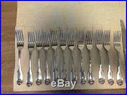 Oneida CLASSIC SHELL Stainless Flatware Set 66 pc Service for 12, FREE SHIPPING