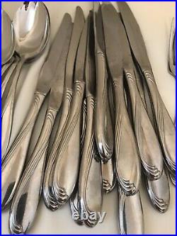 Oneida Camber Cresta Windswept Scroll Stainless Flatware Mixed Lot 49pc