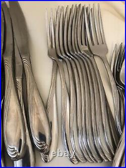 Oneida Camber Cresta Windswept Scroll Stainless Flatware Mixed Lot 49pc