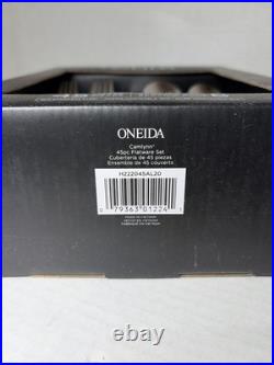 Oneida Camlynn Mirror 45 Piece Flatware Set Service for 8 Stainless Steel Oneida Camlynn Mirror 45 Piece Flatware Set Service for 8 Stainless Steel