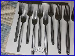 Oneida Camlynn Stainless 50 Piece Flatware Set 7 Place Setting Fork Knife Spoon
