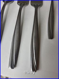 Oneida Camlynn Stainless 50 Piece Flatware Set 7 Place Setting Fork Knife Spoon