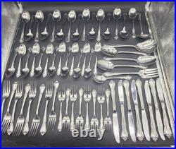 Oneida Celebrity Stainless Steel Deluxe Flatware 60 Pc Lot SSS Dinnerware