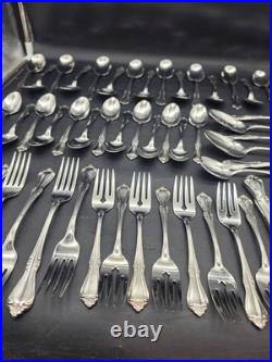 Oneida Celebrity Stainless Steel Deluxe Flatware 60 Pc Lot SSS Dinnerware