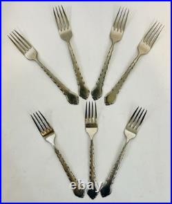 Oneida Cello Set of 7 Dinner Forks Community Stainless Flatware Discontinued