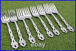 Oneida Chandelier 8 Salad Forks 6 3/4 Community Stainless Flatware Silverware