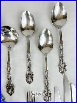 Oneida Chandelier Community Stainless Flatware Serving Spoons Fork Knife 38 Pcs