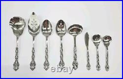 Oneida Chandelier Set of 8 Serving Pieces Community Stainless Flatware Spoons