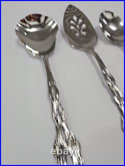 Oneida Chandelier Set of 8 Serving Pieces Community Stainless Flatware Spoons