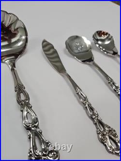 Oneida Chandelier Set of 8 Serving Pieces Community Stainless Flatware Spoons