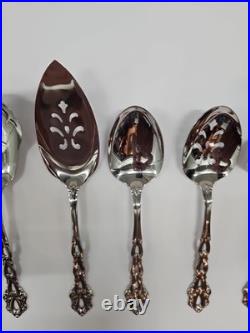 Oneida Chandelier Set of 8 Serving Pieces Community Stainless Flatware Spoons