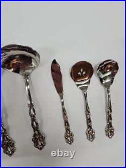 Oneida Chandelier Set of 8 Serving Pieces Community Stainless Flatware Spoons