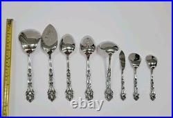 Oneida Chandelier Set of 8 Serving Pieces Community Stainless Flatware Spoons