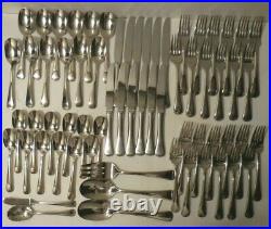 Oneida Chandler 65 Piece Service for 12 Quality Stainless 18/10 Flatware with Tray