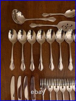 Oneida Chateau Stainless Flatware 46 Pc Set Oneidacraft Community USA Servers