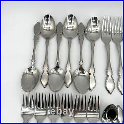 Oneida Classic Mood Deauville Prescott Stainless Steel 36 Piece Set Serves 6