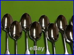 Oneida Colonial Boston Minute Man stainless USA flatware set of 59 pieces