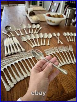 Oneida Community BELLE ROSE Stainless USA Glossy Silverware Flatware