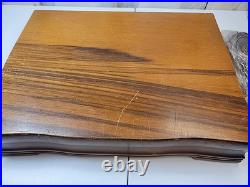 Oneida Community BRAHMS 87 Pieces SS Flatware & Serving Set withWood Case READ