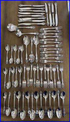 Oneida Community Brahms 65 Pc Stainless Flatware Set Service for 12