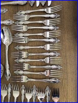 Oneida Community Brahms 65 Pc Stainless Flatware Set Service for 12