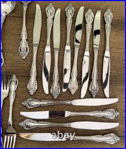 Oneida Community Brahms 65 Pc Stainless Flatware Set Service for 12