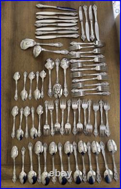 Oneida Community Brahms 65 Pc Stainless Flatware Set Service for 12