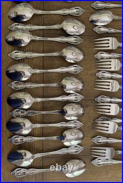 Oneida Community Brahms 65 Pc Stainless Flatware Set Service for 12