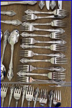 Oneida Community Brahms 65 Pc Stainless Flatware Set Service for 12